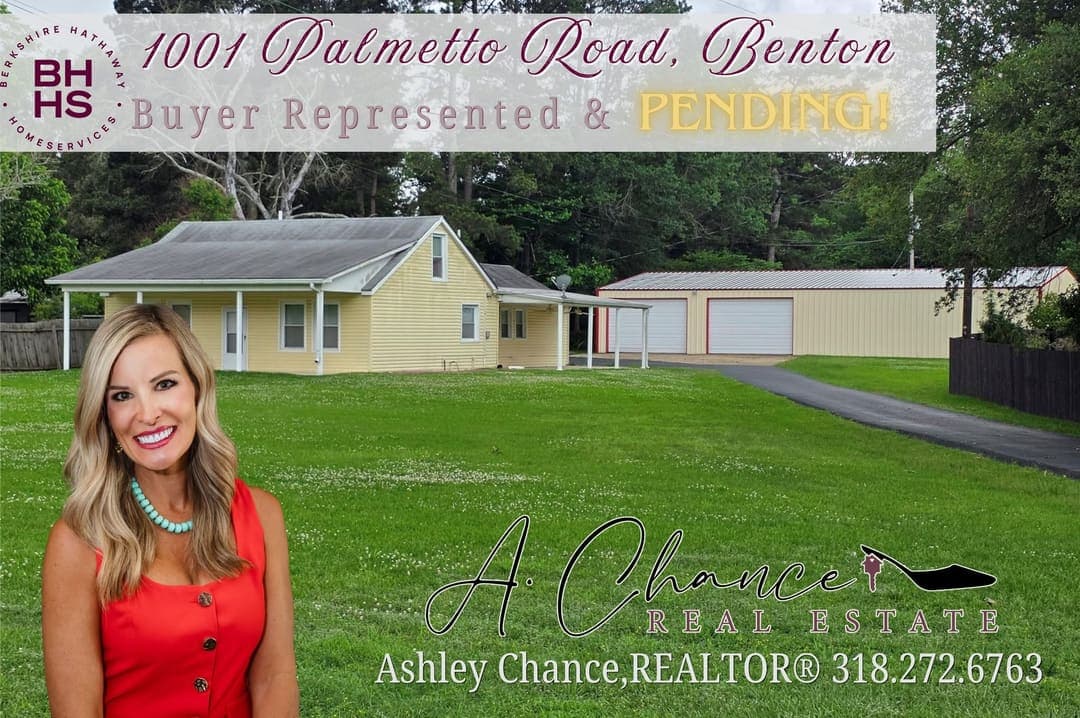 Buyer-representation marketing graphic for a Benton-area home